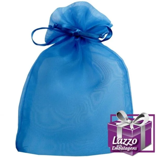 organza azul turquesa