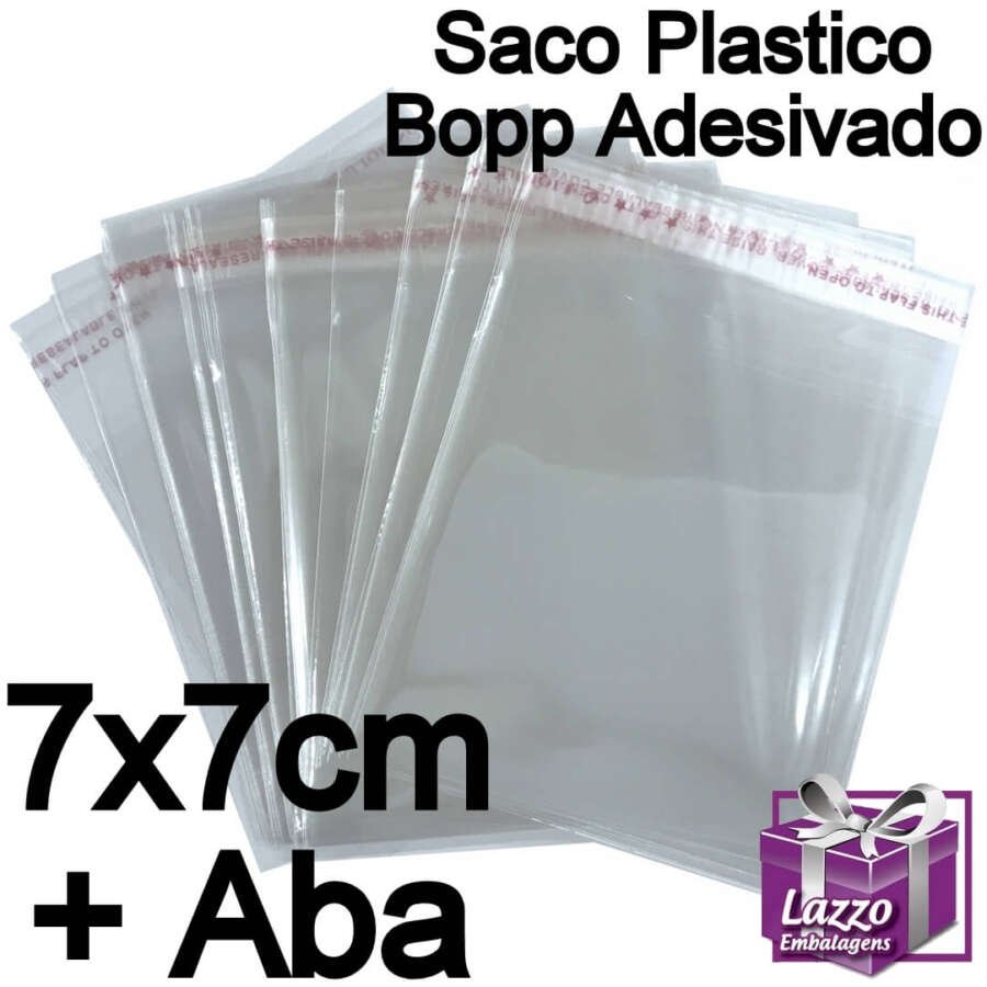 saco plastico transparente bopp saquinho colante adesivado lazzo embalagens 024