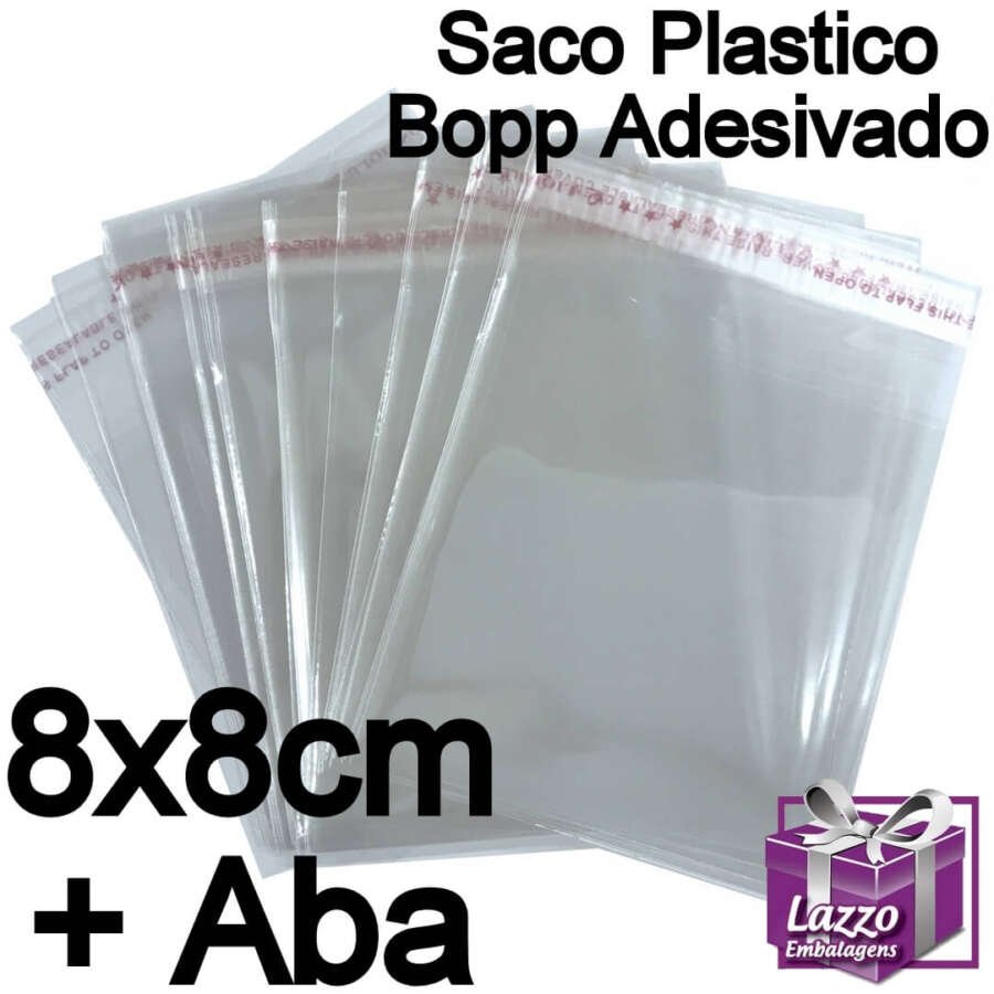 saco plastico transparente bopp saquinho colante adesivado lazzo embalagens 030
