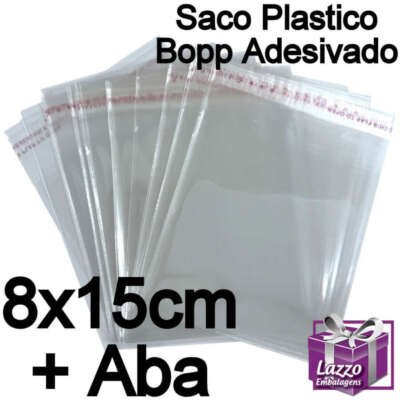 saco plastico transparente bopp saquinho colante adesivado lazzo embalagens 031