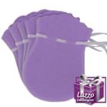 10 Sacos De Veludo Médio Lilas