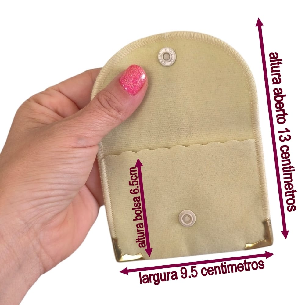 Lazzo Embalagens 10 Envelopinhos De Veludo Bege 7X9Cm-003