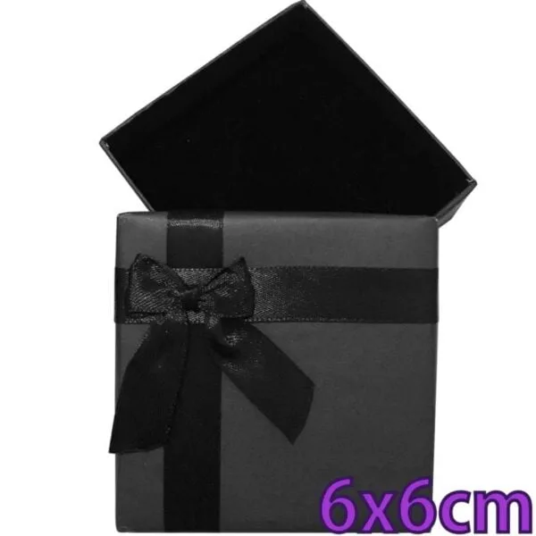lazzo_caixinha_para_joias_6x6_cm_atacado_preta_lacinho_preto
