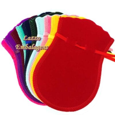 100 Sacos de Veludo Medio 10 Cores
