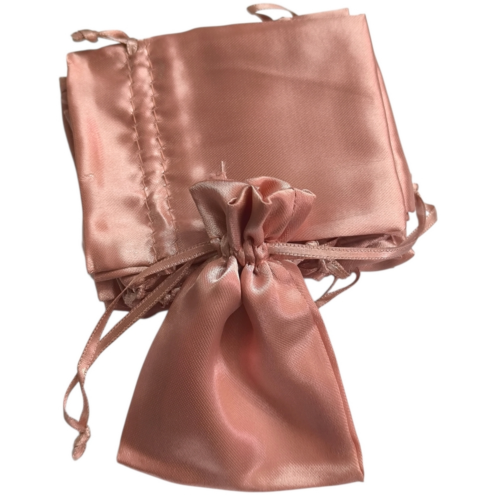10 Sacos de Cetim 06X08cm Rose Gold-001