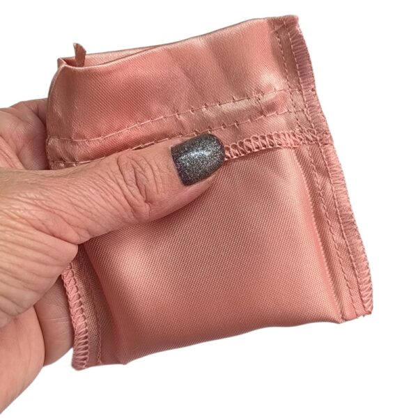 10 Sacos de Cetim 06X08cm Rose Gold