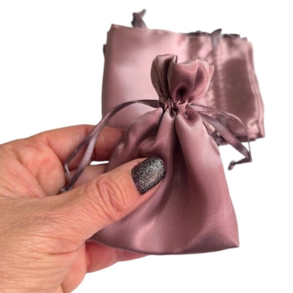 10 Sacos de Cetim 06X08cm Indian Rose Lazzo Embalagens para Joias-004