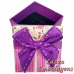 12 Caixinhas 5X5Cm Para Anel Sweet Purple.