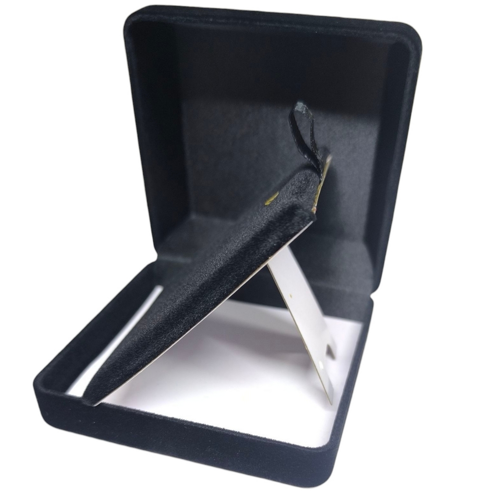 Estojo De Veludo Preto 8X8Cm Universal/Conjunto