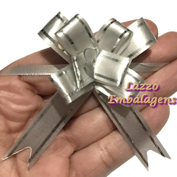 200 Laços Magico 12mm Cinza