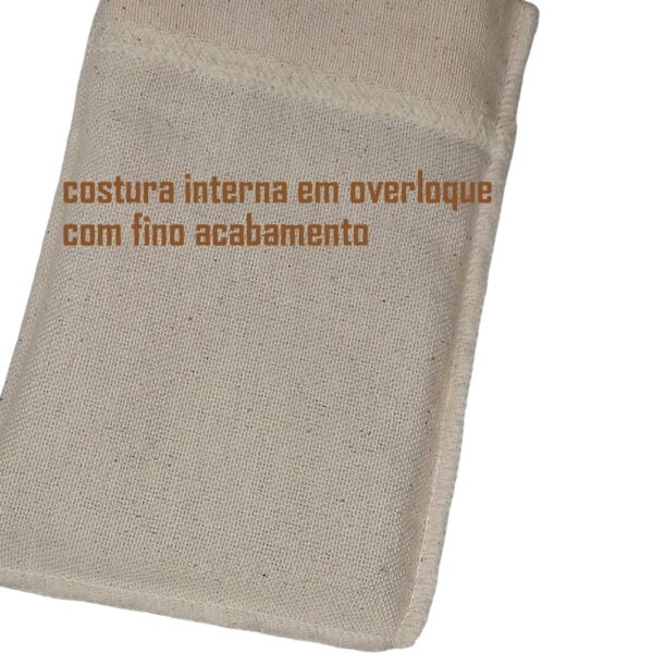 10 Saquinhos Algodão Cru 10x15cm Atacado Lazzo Embalagens para Joias