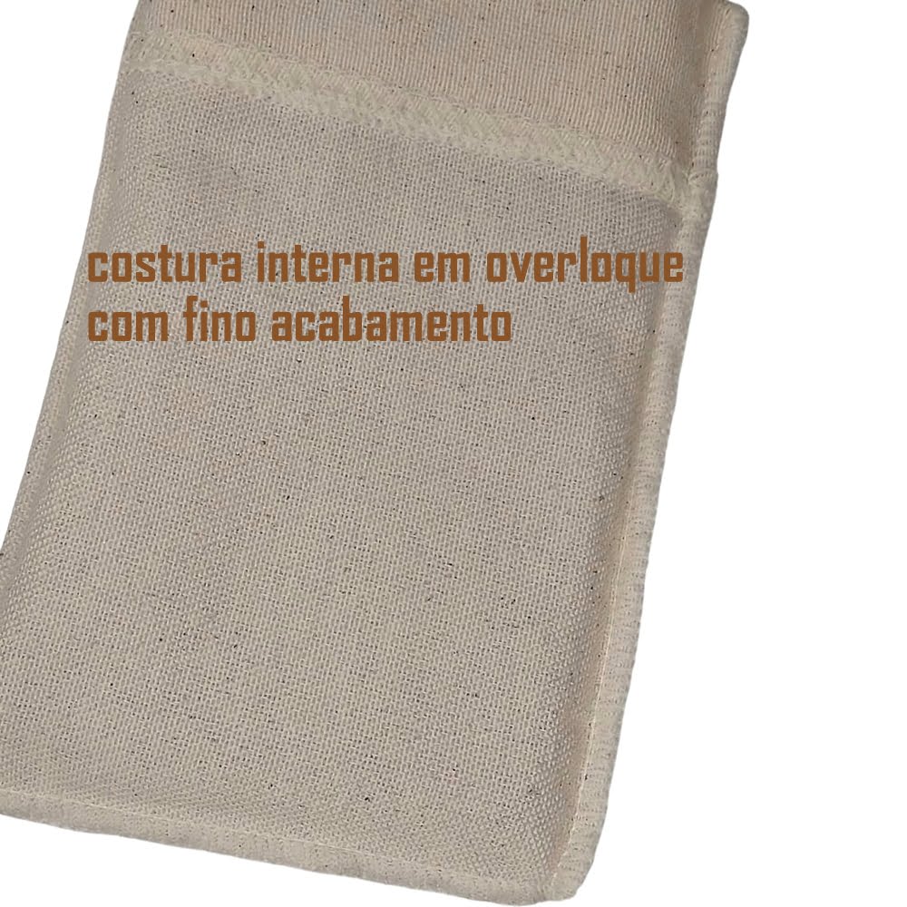 10 Saquinhos Algodão Cru 10X15Cm Atacado Lazzo Embalagens Para Joias