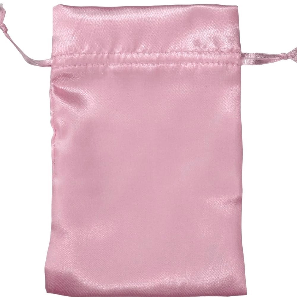 Saquinho de Cetim rosa claro 10x15cm atacado lazzo embalagens