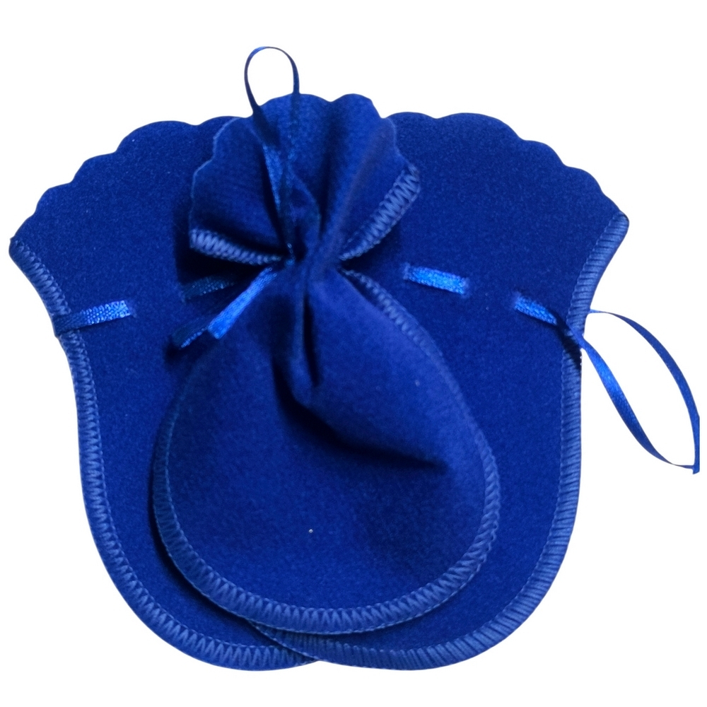 100 Sacos de Veludo Medio Azul Royal lAZZO eMBALAGENS PARA jOIAS (11) 98201-8766-004