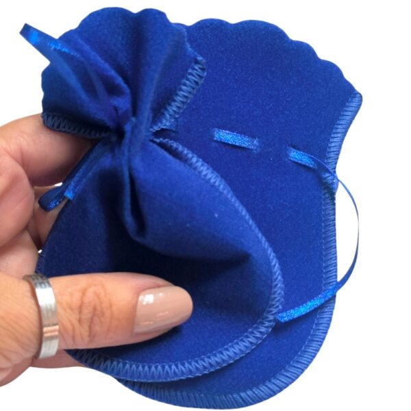100 Sacos de Veludo Medio Azul Royal lAZZO eMBALAGENS PARA jOIAS (11) 98201-8766-005