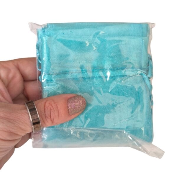 10 Sacos de Organza 6x8cm Tiffany