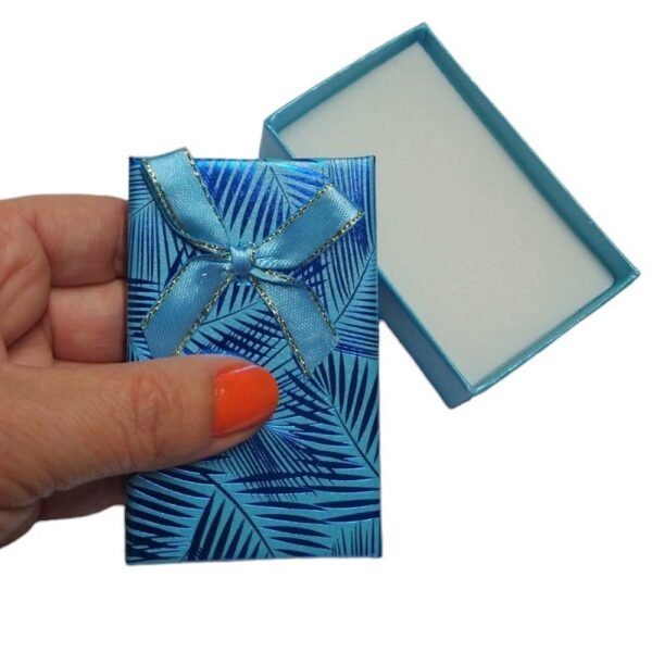 Caixas para Conjunto 5x8cm Folhas Azul.46