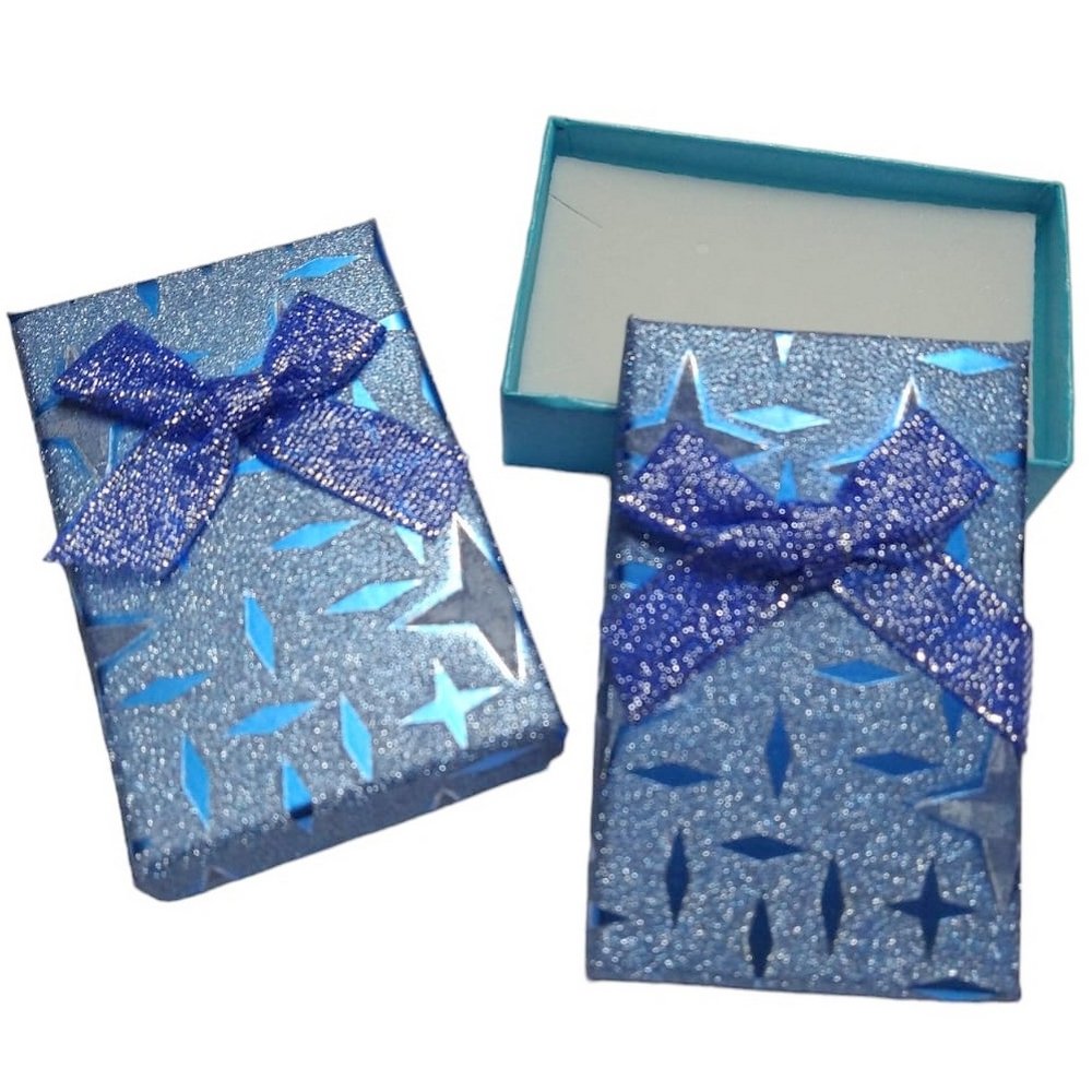 caixa para conjunto Gliter Azul 5x8cm estrela 470176.41 (2)