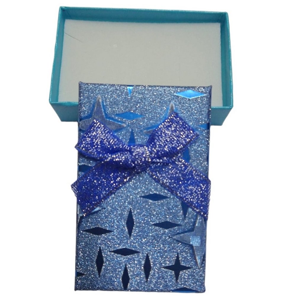 caixa para conjunto Gliter Azul 5x8cm estrela 470176.41 (3)