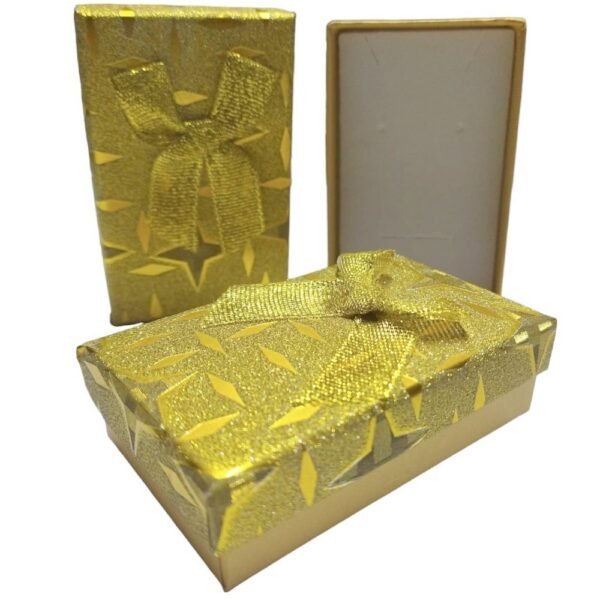 caixa para conjunto gliter dourada 5x8cm estrela 470176.38 (1)