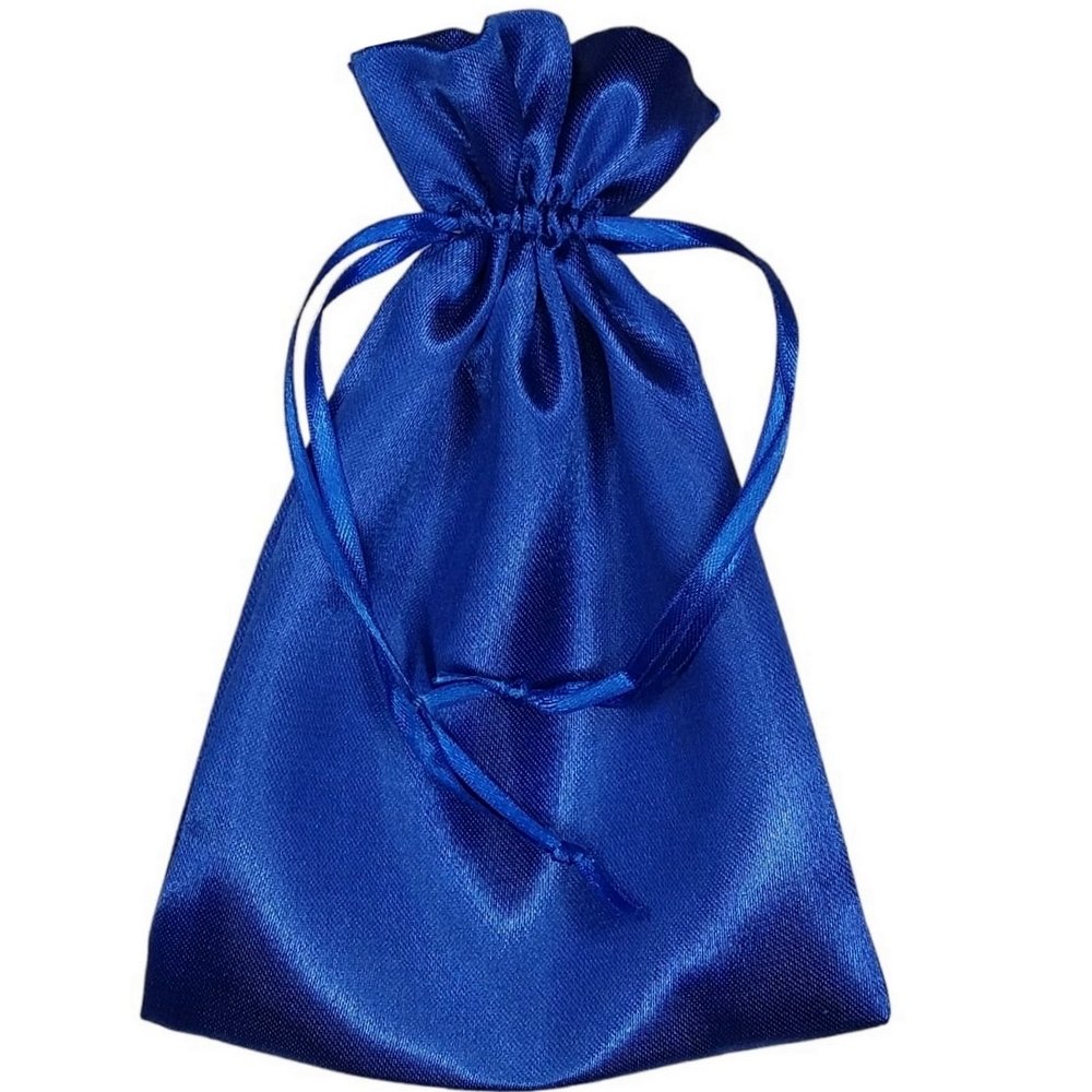 10 Sacos de Cetim 14x18cm Azul Royal Lazzo Embalagens para Joias