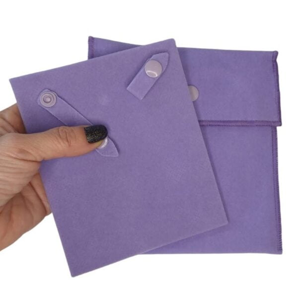 Envelope Veludo Medio Lilas para Colar.16