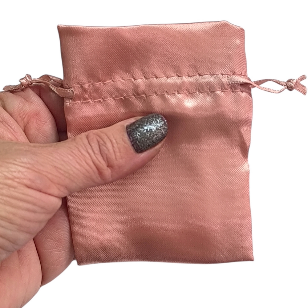 100 Sacos de Cetim 06X08cm Rose Gold-001