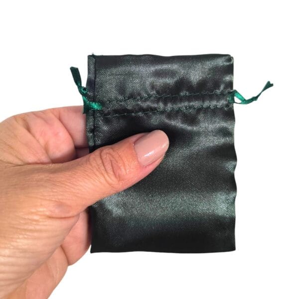 100 Sacos de Cetim Verde Musgo 06X08cm-001