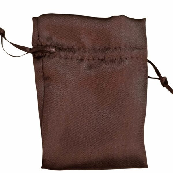 10 Sacos de Cetim 06X08cm Marrom-003