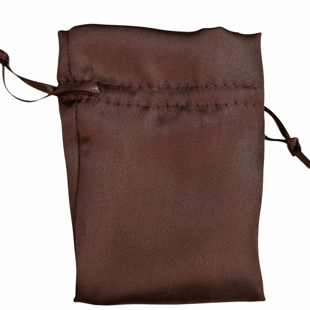 10 Sacos de Cetim 06X08cm Marrom-003