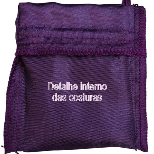 10 Sacos de Cetim 16x21cm Roxo Lazzo Embalagens para Joias