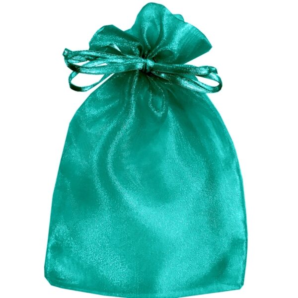 75 Sacchetti In Organza Verde Muschio – 10 X 7,5 Cm – Per Bomboniere, Confetti, Gioielli E Regali