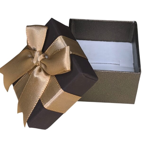 12 Caixas para Anel 5x5cm Marrom 6305-D-001