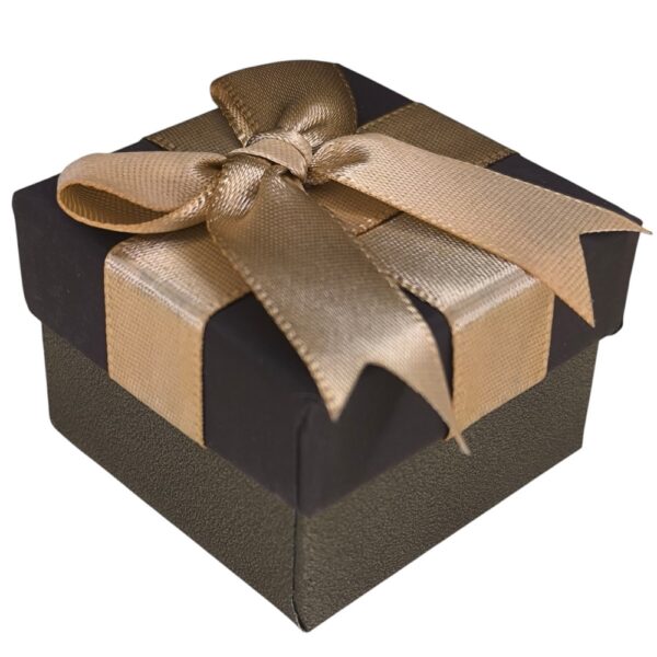 12 Caixas para Anel 5x5cm Marrom 6305-D-002