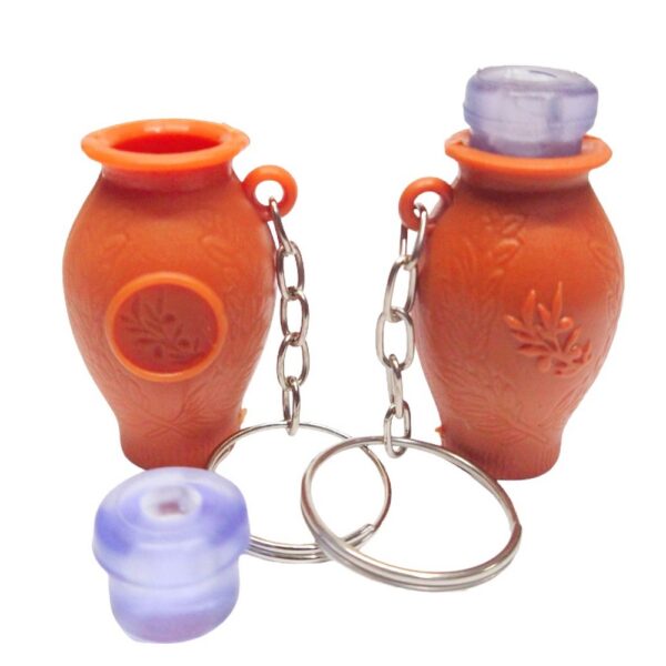 50 Chaveiros Botija Marrom Para Azeite