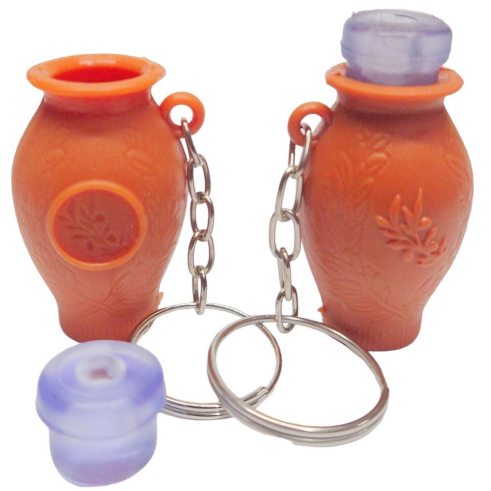 50 Chaveiros Botija Marrom Para Azeite.17 (1)