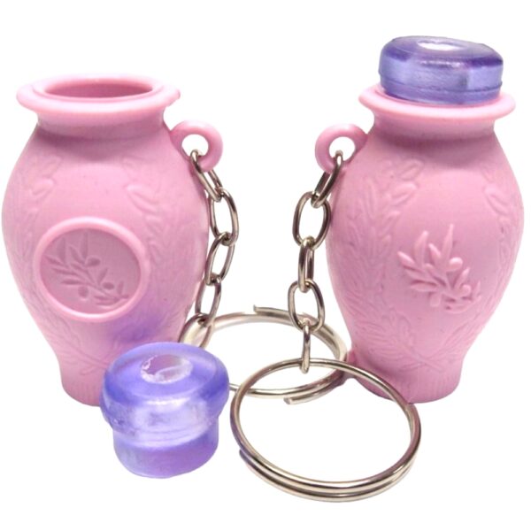 50 Chaveiros Botija Rosa Para Azeite .50