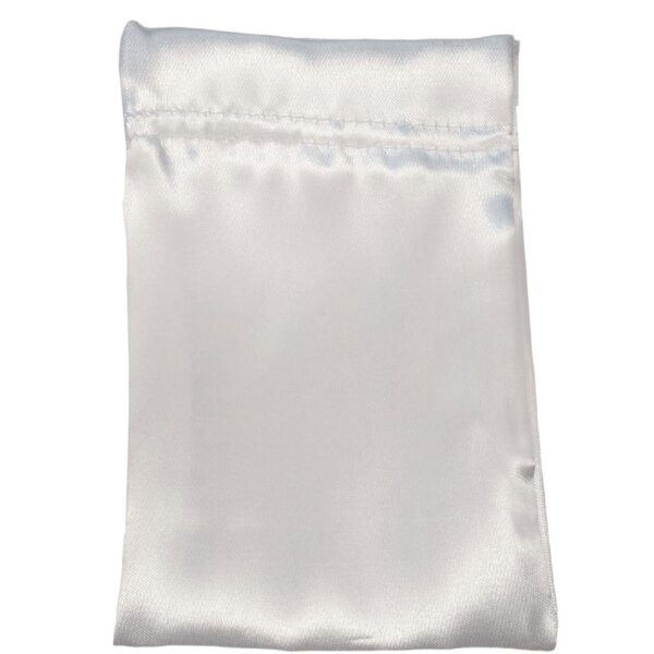 Saco em Cetim Branco 30x55cm para Esculturas