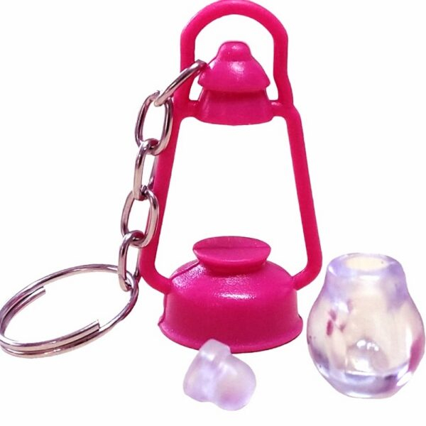 50 Chaveiros Lamparina Pink para Azeite