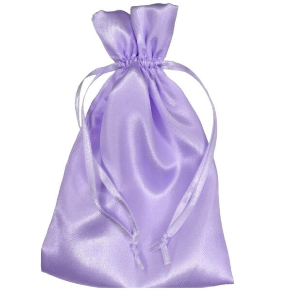 10 Sacos de Cetim 25x35cm Lilas para Bolsas.11-002