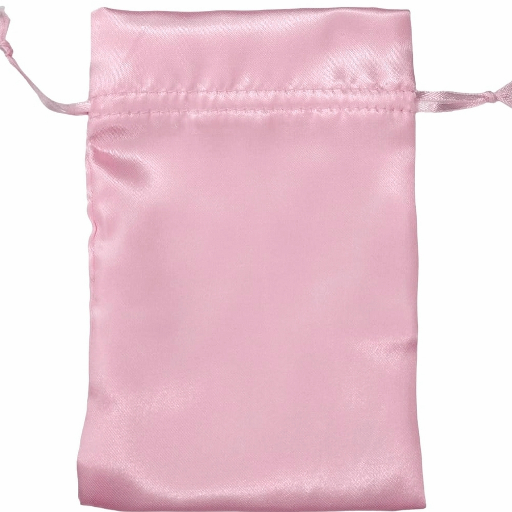 10 Sacos de Cetim 25x35cm Rosa Claro para Bolsas.14