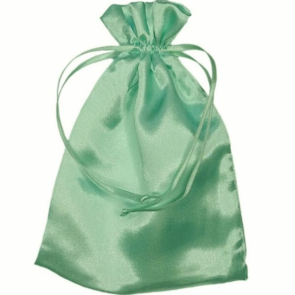 10 Sacos de Cetim 25x35cm Verde Claro para Bolsas.52