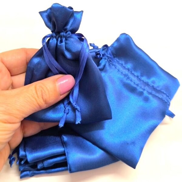 2.500 Sacos de Cetim 06X08cm Azul Royal .13